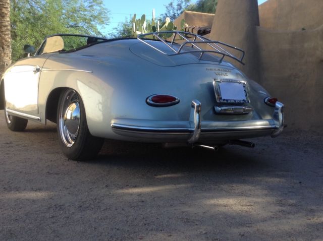 1957 Silver Porsche 356 Convertible