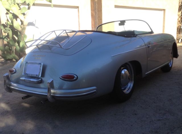 1957 Silver Porsche 356 Convertible