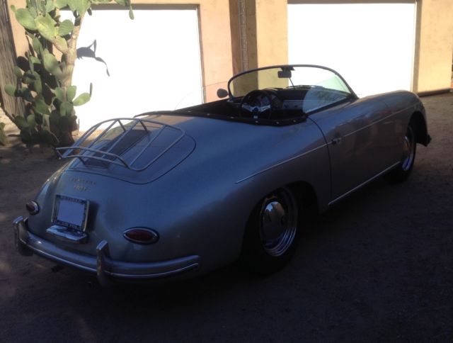 1957 Silver Porsche 356 Convertible