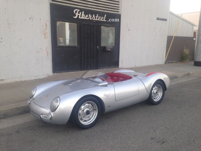 1955 Silver Porsche 550 Spyder Convertible