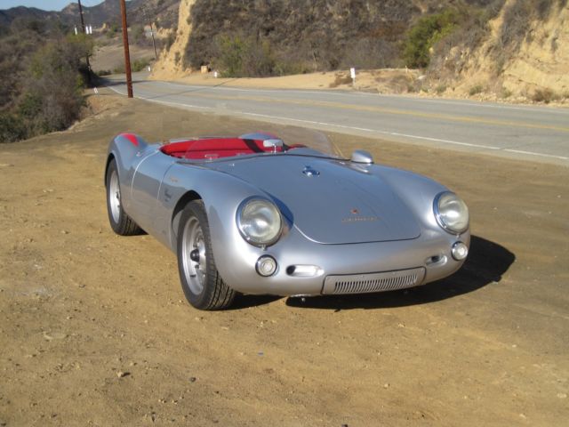 1955 Silver Porsche 550 Spyder Convertible