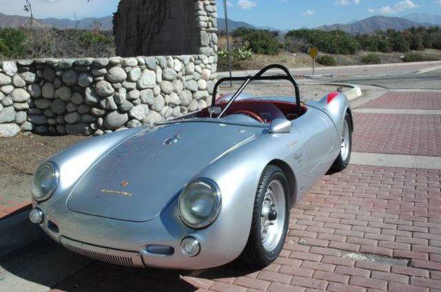 1955 Silver Porsche 550 Spyder Convertible