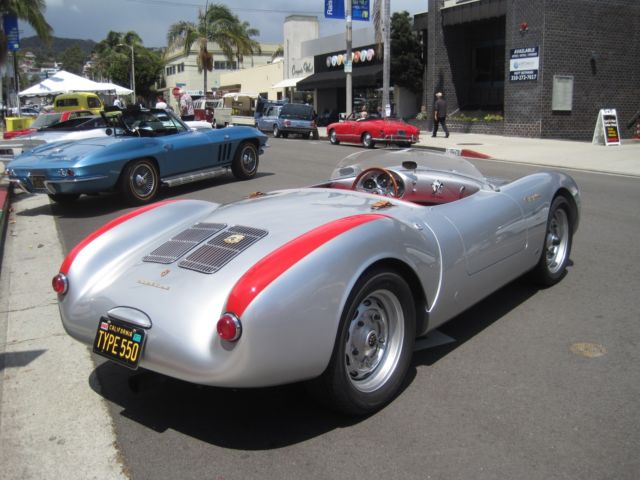 1955 Silver Porsche 550 Spyder Convertible