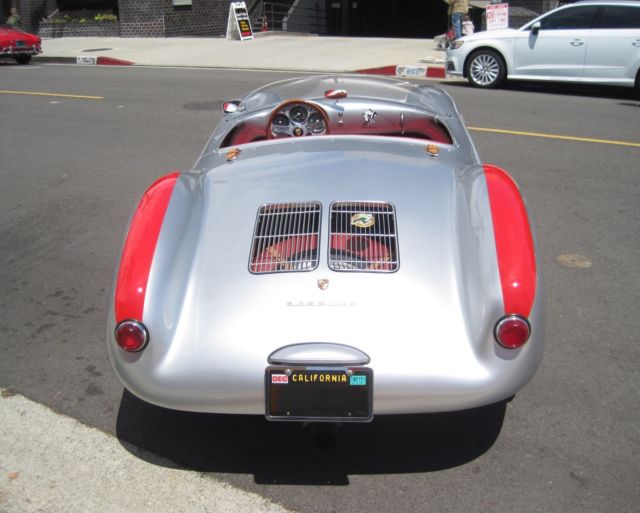 1955 Silver Porsche 550 Spyder Convertible