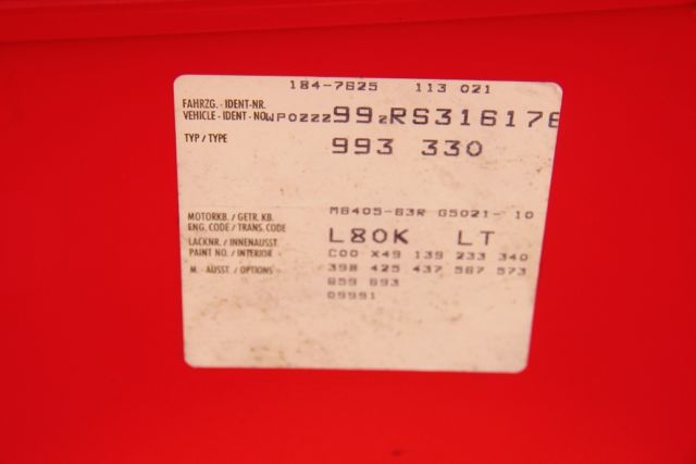 1965 Red Porsche 911 Coupe