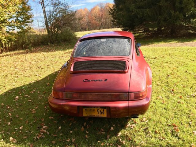 1990 Velvet Red Metallic Porsche 911 Coupe