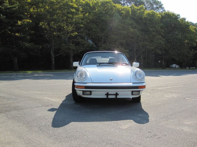 1987 White Porsche 911 Convertible