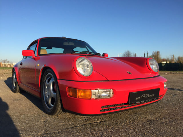 1990 Red Porsche 911 Coupe