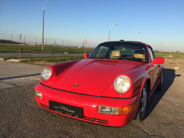 1990 Red Porsche 911 Coupe