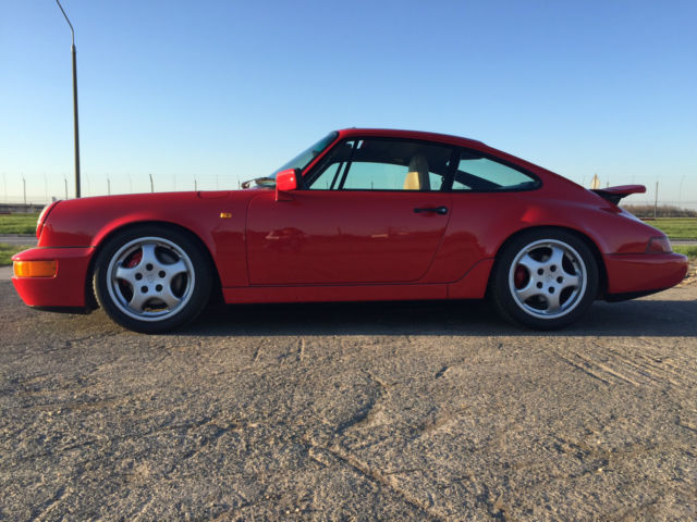 1990 Red Porsche 911 Coupe