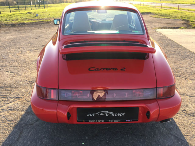 1990 Red Porsche 911 Coupe