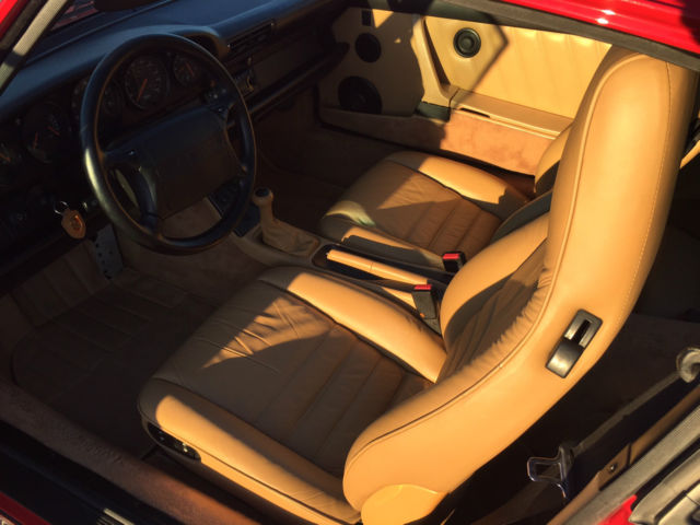 1990 Red Porsche 911 Coupe