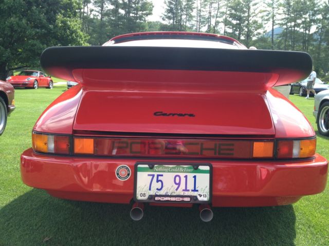 1988 Red Porsche 911 Convertible