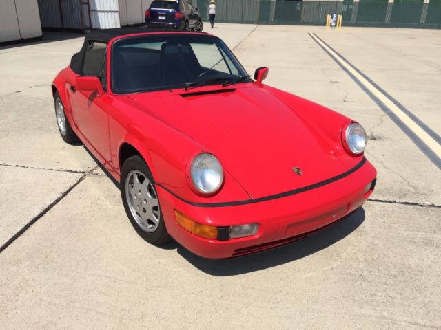 1991 GUARDSMAN RED Porsche 911 CABRIOLET