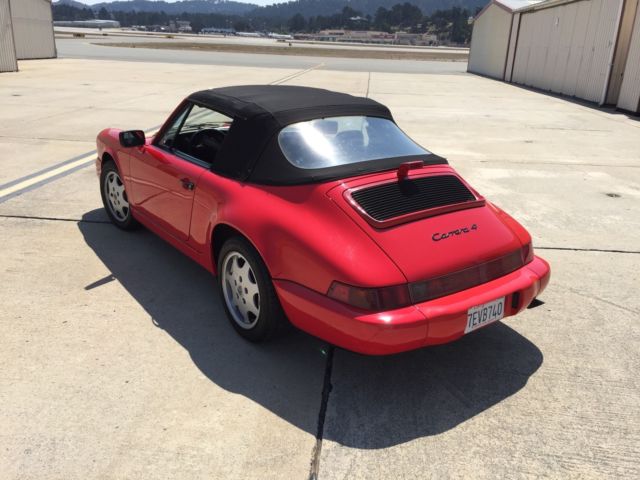 1991 GUARDSMAN RED Porsche 911 CABRIOLET