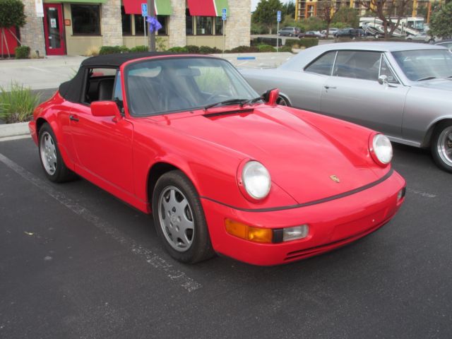 1991 GUARDSMAN RED Porsche 911 CABRIOLET