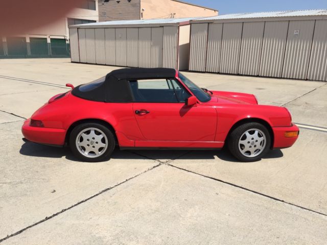1991 GUARDSMAN RED Porsche 911 CABRIOLET