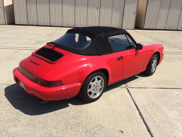 1991 GUARDSMAN RED Porsche 911 CABRIOLET