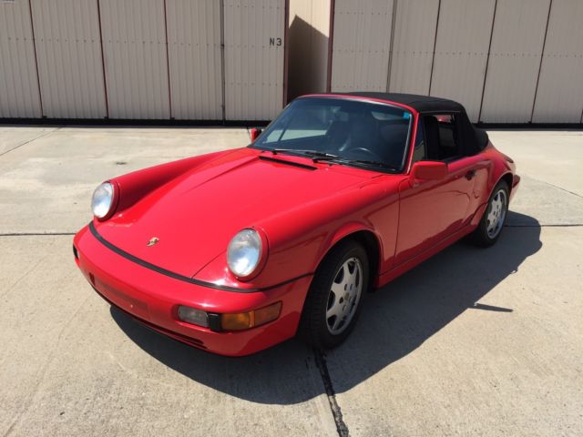 1991 GUARDSMAN RED Porsche 911 CABRIOLET