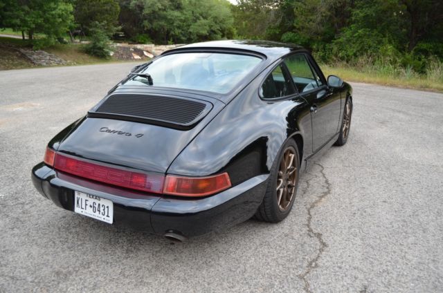 1990 Black Porsche 911 Coupe