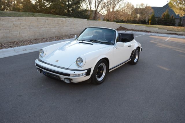 1982 White Porsche 911 Convertible