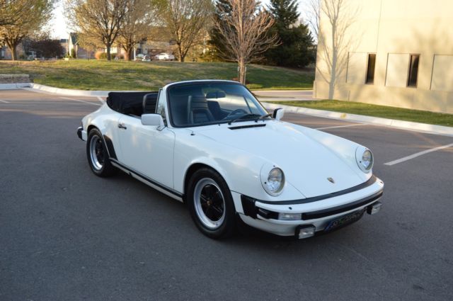 1982 White Porsche 911 Convertible