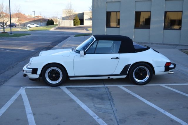 1982 White Porsche 911 Convertible