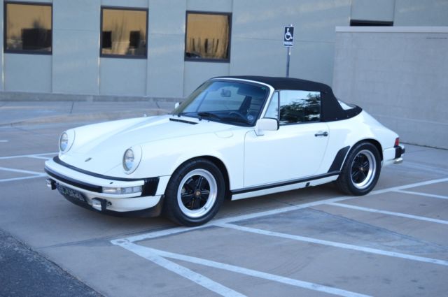 1982 White Porsche 911 Convertible