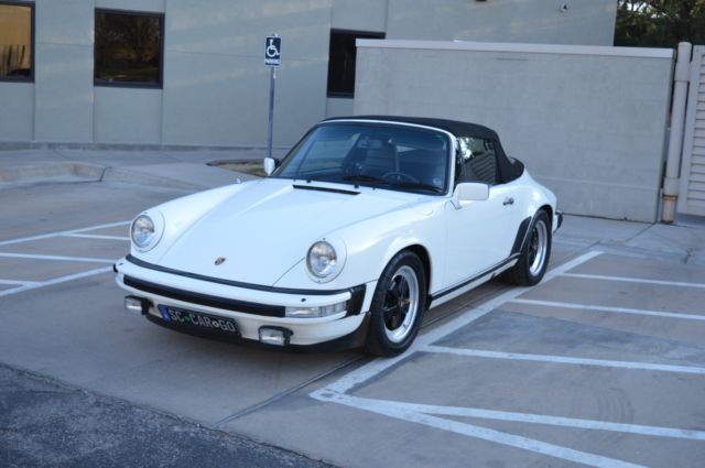 1982 White Porsche 911 Convertible
