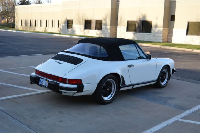 1982 White Porsche 911 Convertible