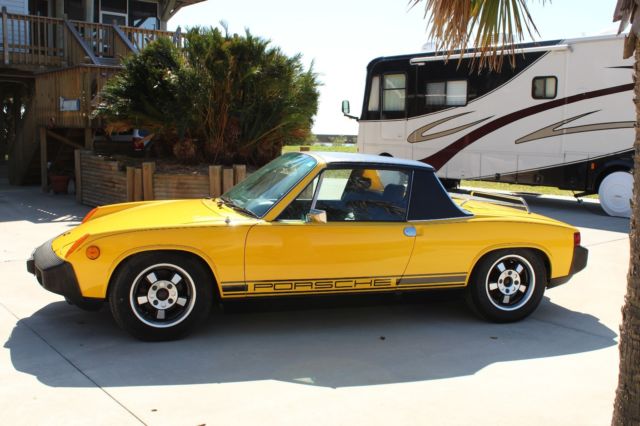 1976 Yellow Porsche 914 Convertible