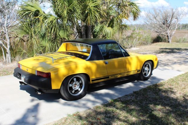 1976 Yellow Porsche 914 Convertible