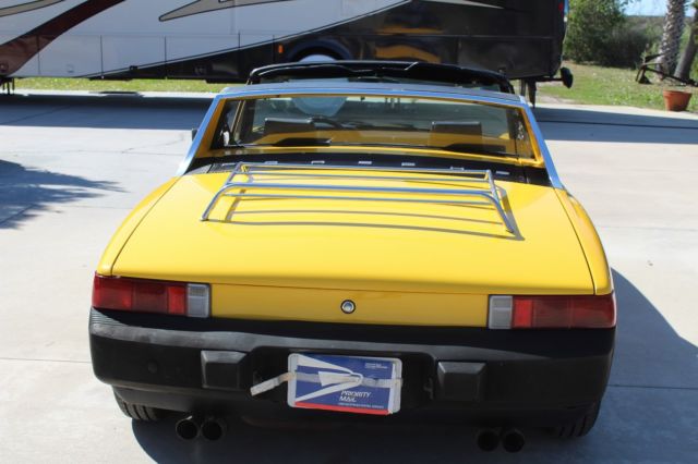 1976 Yellow Porsche 914 Convertible
