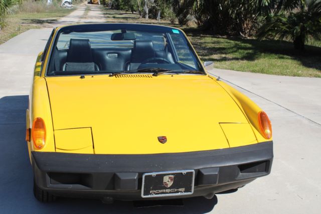 1976 Yellow Porsche 914 Convertible