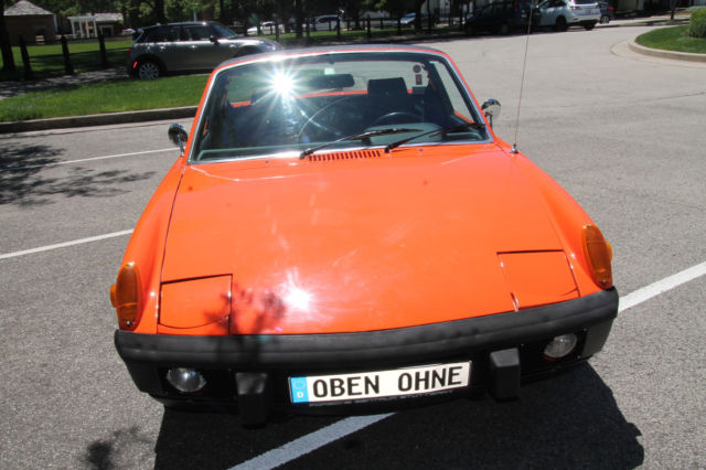 1974 Orange Porsche 914 Convertible