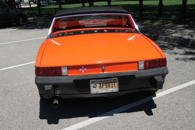 1974 Orange Porsche 914 Convertible