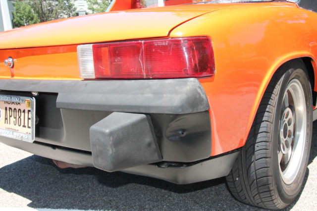 1974 Orange Porsche 914 Convertible