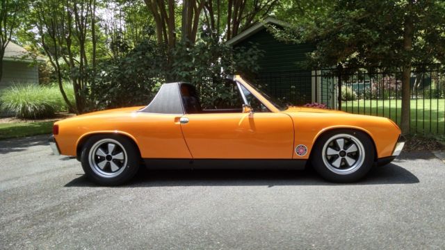 1970 Orange Porsche 914 Convertible