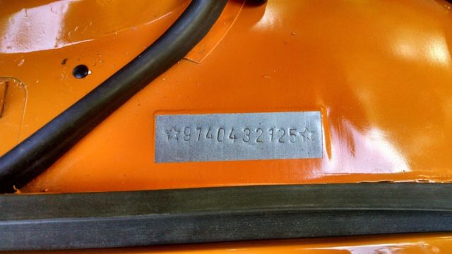 1970 Orange Porsche 914 Convertible