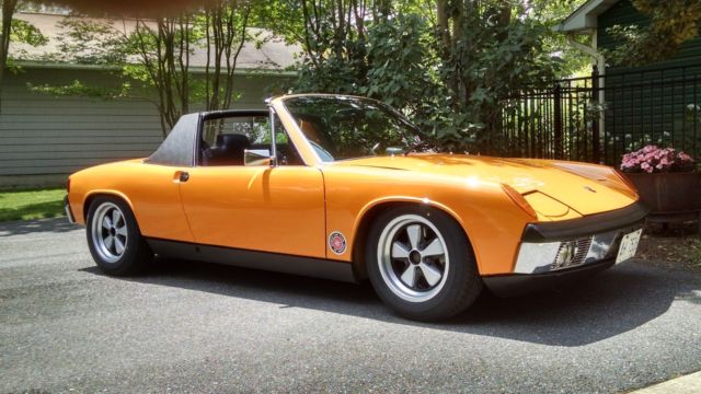 1970 Orange Porsche 914 Convertible