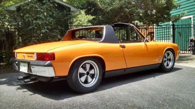 1970 Orange Porsche 914 Convertible