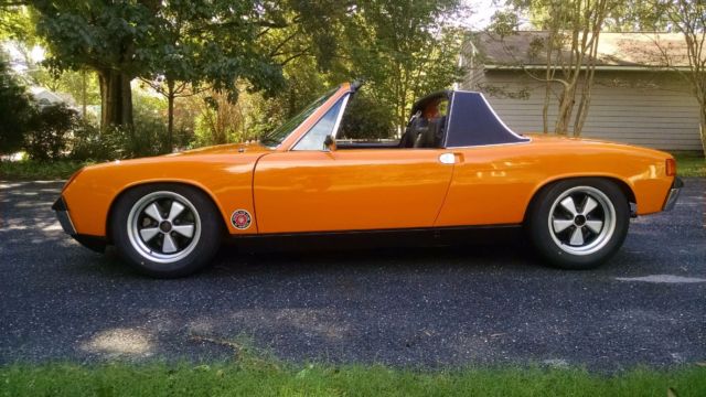 1970 Orange Porsche 914 Convertible