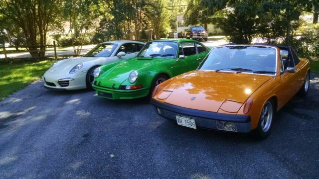 1970 Orange Porsche 914 Convertible