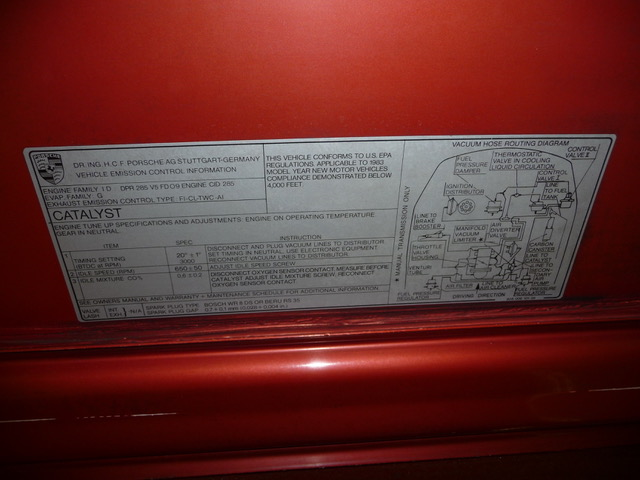 1983 Kiln Red Metalic Porsche 928 Coupe