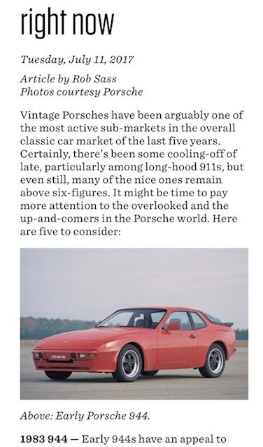 1983 White Porsche 944