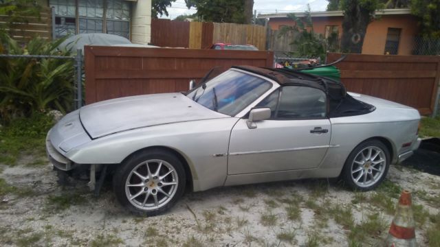 1991 silver Porsche 944 Convertible