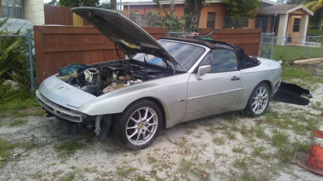 1991 silver Porsche 944 Convertible