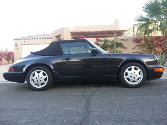 1991 Black Porsche 911 Convertible