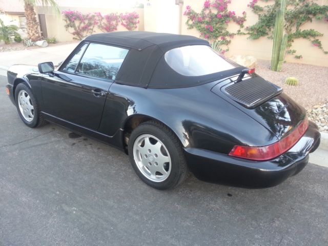 1991 Black Porsche 911 Convertible