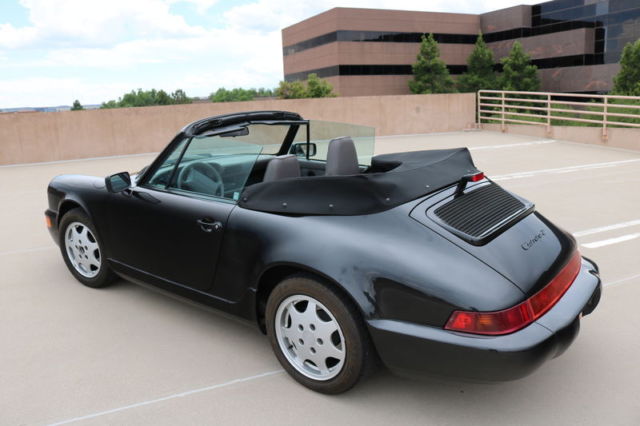 1991 Black Porsche 911 Convertible